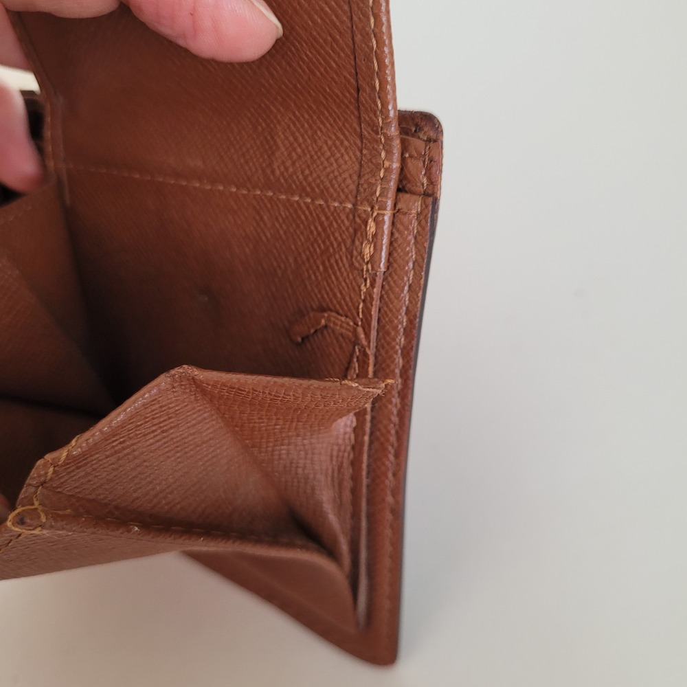 Louis Vuitton Monogram Bifold Wallet Brown CA0024 Made in Spain Project Piece - Picture 10 of 15